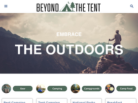 'beyondthetent.com' screenshot