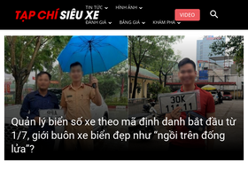 'tapchisieuxe.com' screenshot