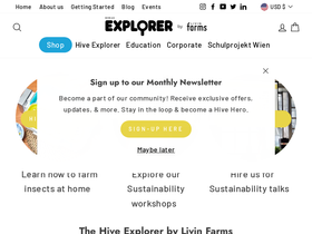 thehiveexplorer.com homepage screenshot