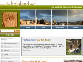 'seetheholyland.net' screenshot
