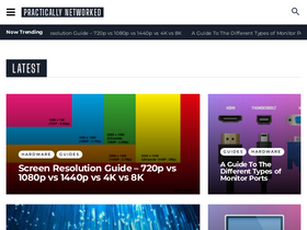 'practicallynetworked.com' screenshot