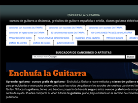 'enchufalaguitarra.com' screenshot