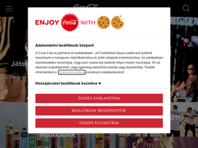 'coca-cola.hu' screenshot
