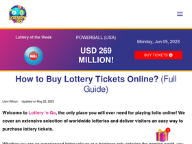 'lotteryngo.com' screenshot