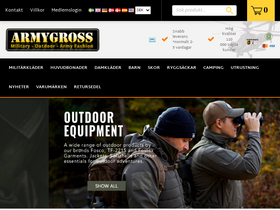 'armygross.se' screenshot