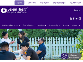 'salemhealth.org' screenshot