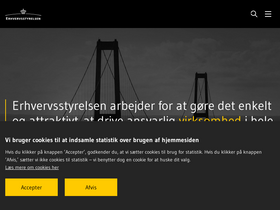 'erhvervsstyrelsen.dk' screenshot