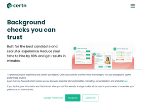 'certn.co' screenshot