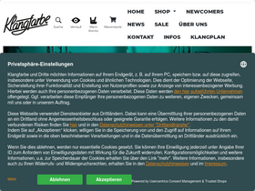 'klangfarbe.com' screenshot