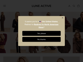 Lune Active website screenshot