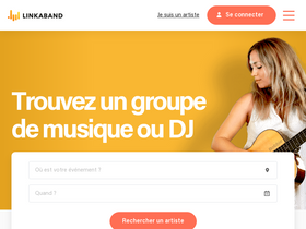 'linkaband.com' screenshot