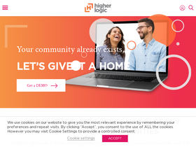 'higherlogic.com' screenshot