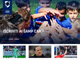 'sampdoria.it' screenshot