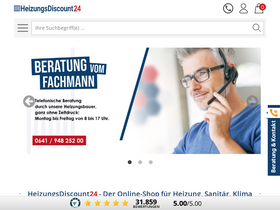 'heizungsdiscount24.de' screenshot
