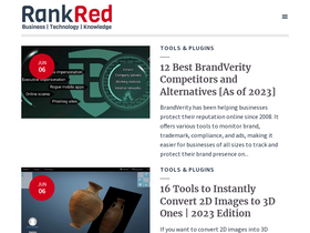 'rankred.com' screenshot