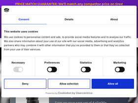 'evanstire.com' screenshot