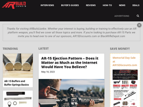 'arbuildjunkie.com' screenshot