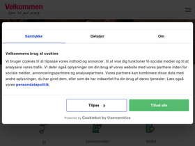 'velkommen.dk' screenshot