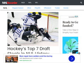 'nhlrecorder.com' screenshot