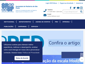 'spsp.org.br' screenshot