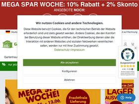 'gartenhausfabrik.de' screenshot