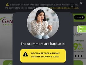 'genisyscu.org' screenshot