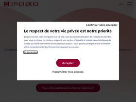 'compilatio.net' screenshot