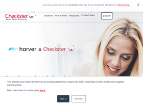 'checkster.com' screenshot