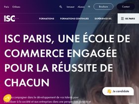 'iscparis.com' screenshot