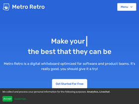 'metroretro.io' screenshot