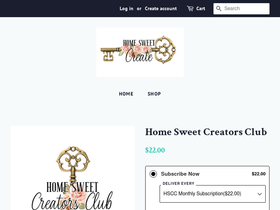 homesweetcreate.org homepage screenshot