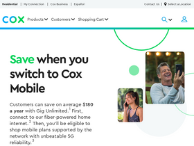 'cox.com' screenshot