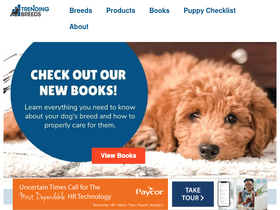 'trendingbreeds.com' screenshot
