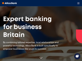 'allica.bank' screenshot