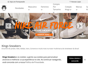 'lojakings.com.br' screenshot