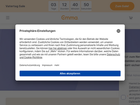 'emma-matratze.at' screenshot