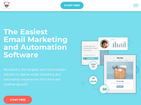 'moosend.com' screenshot