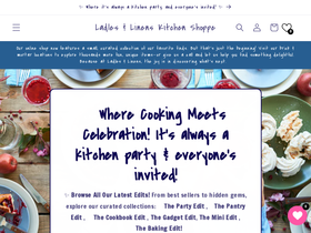 ladlesandlinens.com homepage screenshot