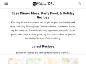 'delicioustable.com' screenshot