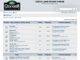 'landroverforum.cz' screenshot