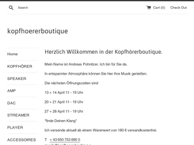 Kopfhoererboutique homepage screenshot