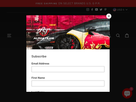 alphateamcars.com homepage screenshot