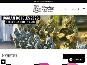 ugglansdiscgolf.com homepage screenshot