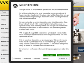 'vvs-shoppen.dk' screenshot