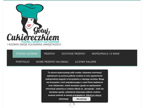 'gotujzcukiereczkiem.pl' screenshot