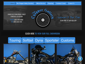 'thechoppergallery.com' screenshot