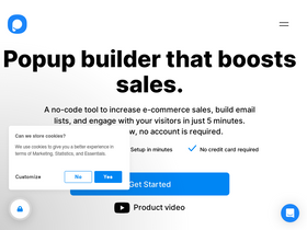 'popupsmart.com' screenshot