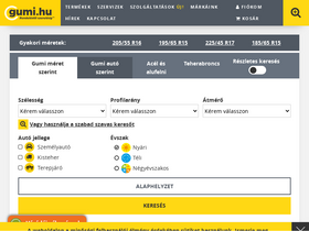 'gumi.hu' screenshot