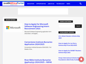 'southafricaportal.com' screenshot