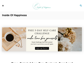 'insideofhappiness.com' screenshot